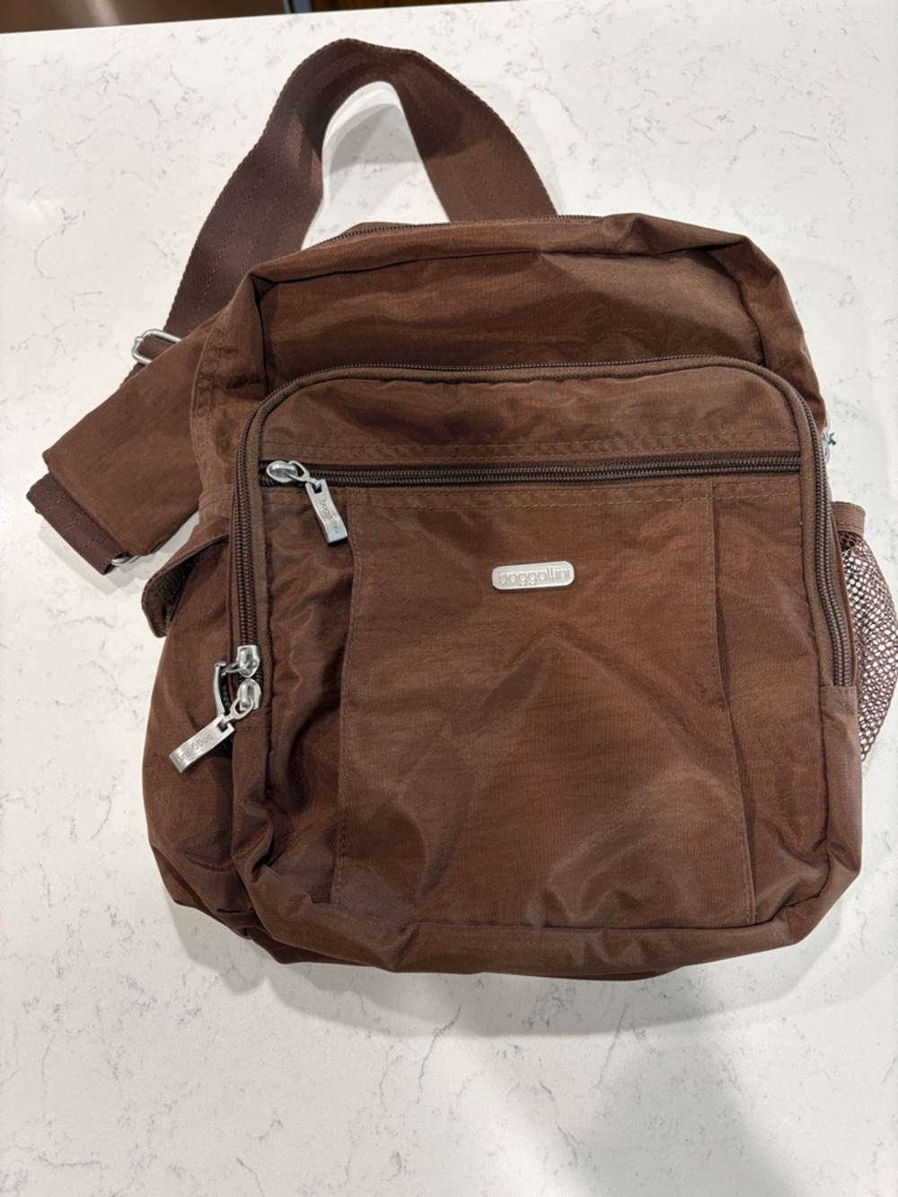 Baggallini Brown Crossbody Sling Bag
